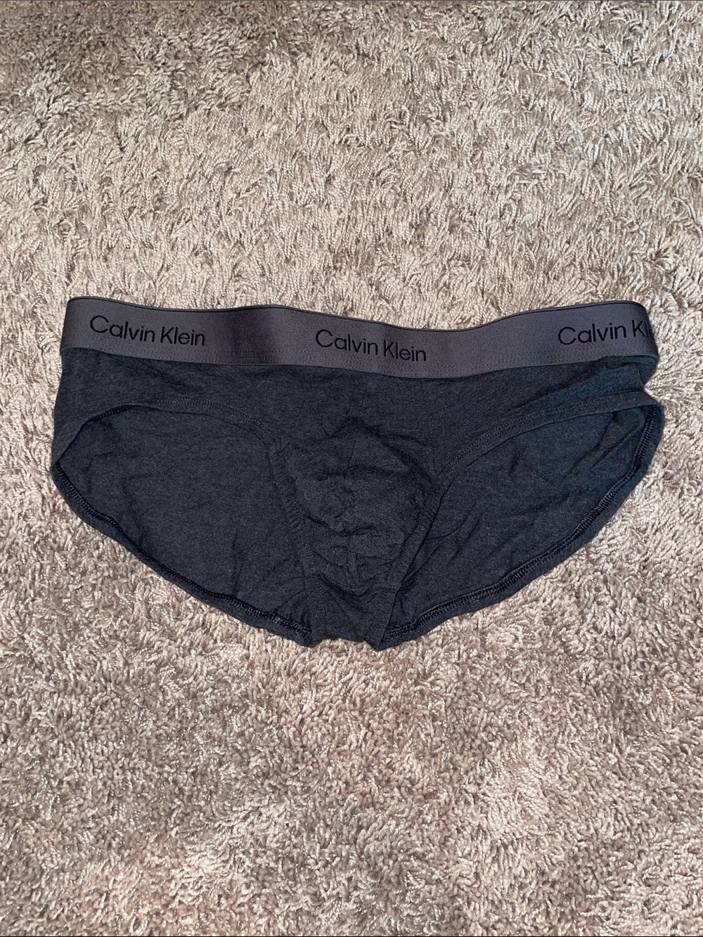Gently worn Calvin Klein Men's charcoal Briefs - Comfort Waistband size large